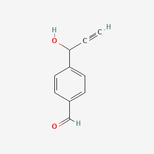 molecular formula C10H8O2 B12575092 4-(1-Hydroxyprop-2-yn-1-yl)benzaldehyde CAS No. 277752-98-4