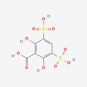 molecular formula C7H6O10S2 B12575131 Benzoic acid, 2,6-dihydroxy-3,5-disulfo- CAS No. 600133-65-1