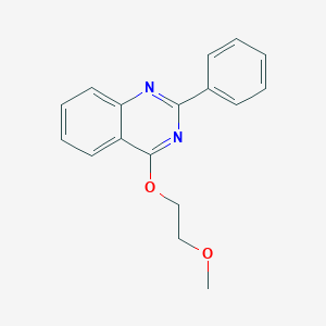 molecular formula C17H16N2O2 B12575155 Quinazoline, 4-(2-methoxyethoxy)-2-phenyl- CAS No. 188569-23-5
