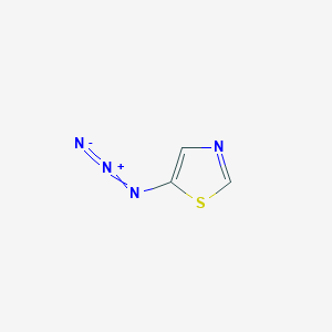 molecular formula C3H2N4S B12575184 Thiazole, 5-azido- CAS No. 194099-99-5