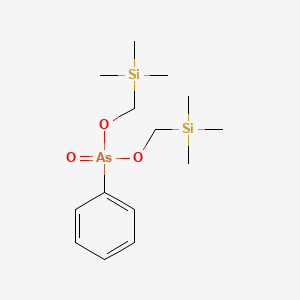 molecular formula C14H27AsO3Si2 B12575246 Bis[(trimethylsilyl)methyl] phenylarsonate CAS No. 188922-06-7