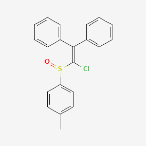 molecular formula C21H17ClOS B12575258 Benzene, 1-[(1-chloro-2,2-diphenylethenyl)sulfinyl]-4-methyl- CAS No. 209391-60-6