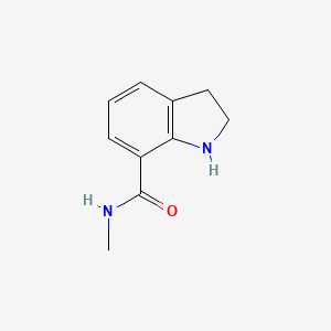 molecular formula C10H12N2O B12575296 N-Methyl-2,3-dihydro-1H-indole-7-carboxamide CAS No. 631913-17-2