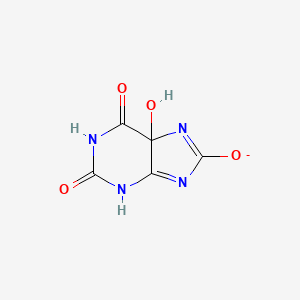 molecular formula C5H3N4O4- B1257530 5-Hydroxyisouric acid anion 