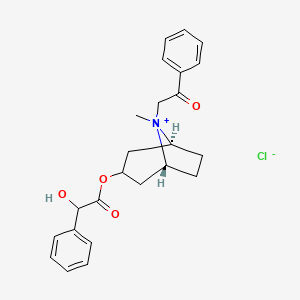 molecular formula C24H28ClNO4 B1257537 Phenactropinium chloride CAS No. 3784-89-2
