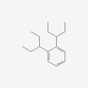 molecular formula C16H26 B12575377 Benzene, 1,2-bis(1-ethylpropyl)- CAS No. 265132-51-2
