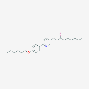 molecular formula C26H38FNO B12575471 5-(3-Fluorononyl)-2-[4-(hexyloxy)phenyl]pyridine CAS No. 189690-37-7