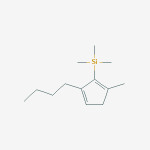 molecular formula C13H24Si B12575475 (5-Butyl-2-methylcyclopenta-1,4-dien-1-yl)(trimethyl)silane CAS No. 188746-83-0