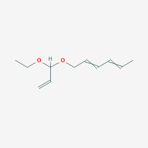 molecular formula C11H18O2 B12575484 1-[(1-Ethoxyprop-2-en-1-yl)oxy]hexa-2,4-diene CAS No. 251093-45-5