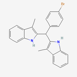 molecular formula C25H21BrN2 B12575515 4-Bromophenyldi(3-methylindol-2-yl)methane CAS No. 620177-71-1