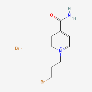 molecular formula C9H12Br2N2O B12575542 1-(3-Bromopropyl)-4-carbamoylpyridin-1-ium bromide CAS No. 569327-99-7