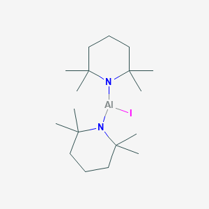 molecular formula C18H36AlIN2 B12575553 iodo-bis(2,2,6,6-tetramethylpiperidin-1-yl)alumane CAS No. 194140-74-4