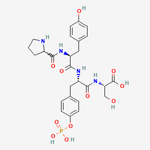 molecular formula C26H33N4O11P B12575559 L-Prolyl-L-tyrosyl-O-phosphono-L-tyrosyl-L-serine CAS No. 628710-08-7