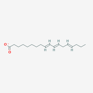 molecular formula C18H29O2- B1257561 9,11,14-Octadecatrienoate 