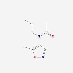 molecular formula C9H14N2O2 B12575734 N-(5-Methyl-1,2-oxazol-4-yl)-N-propylacetamide 