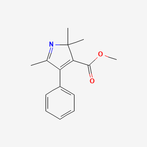 molecular formula C15H17NO2 B12575740 Methyl 2,2,5-trimethyl-4-phenyl-2H-pyrrole-3-carboxylate CAS No. 198076-19-6