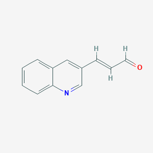 molecular formula C12H9NO B12575744 (2E)-3-(3-quinolinyl)-2-propenal 