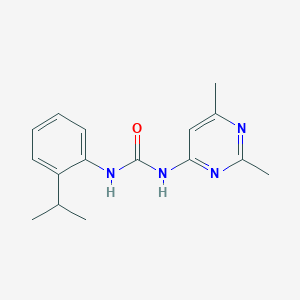 molecular formula C16H20N4O B12575838 N-(2,6-Dimethylpyrimidin-4-yl)-N'-[2-(propan-2-yl)phenyl]urea CAS No. 639849-85-7