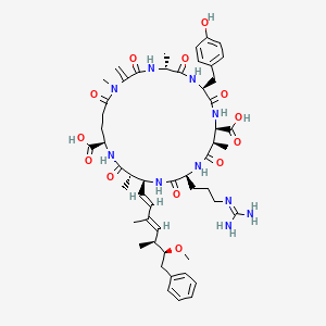 molecular formula C52H72N10O13 B1257590 Microcystin YR from Microcystis aeruginosa, cyanotoxin 