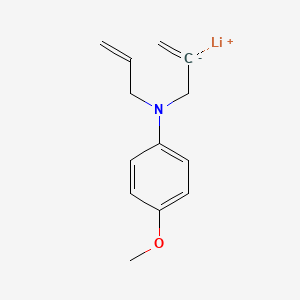 molecular formula C13H16LiNO B12575903 lithium;4-methoxy-N-prop-2-enyl-N-prop-2-enylaniline CAS No. 190277-32-8