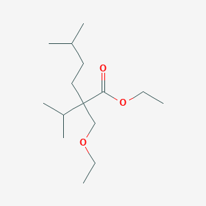 molecular formula C15H30O3 B12575913 Ethyl 2-(ethoxymethyl)-5-methyl-2-(propan-2-yl)hexanoate CAS No. 194730-90-0