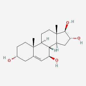 molecular formula C19H30O4 B1257592 Androst-5-ene-3alpha,7beta,16alpha,17beta-tetrol 