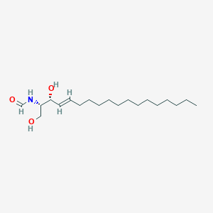 molecular formula C19H37NO3 B1257594 N-[(E,1S,2R)-2-hydroxy-1-methylol-heptadec-3-enyl]formamide 