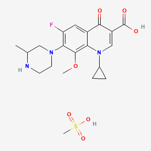 molecular formula C20H26FN3O7S B1257596 Gatifloxacin mesylate CAS No. 316819-28-0