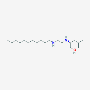 molecular formula C19H42N2O B12576012 (2S)-4-methyl-2-[2-(undecylamino)ethylamino]pentan-1-ol CAS No. 627525-11-5