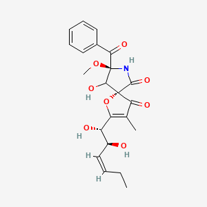 molecular formula C22H25NO8 B1257602 Pseurotin 