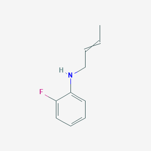 molecular formula C10H12FN B12576033 N-(But-2-en-1-yl)-2-fluoroaniline CAS No. 475039-70-4