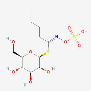 1-S-[(1Z)-N-(sulfonatooxy)pentanimidoyl]-1-thio-beta-D-glucopyranose