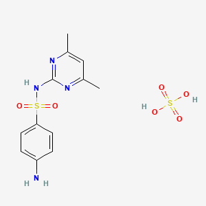 molecular formula C12H16N4O6S2 B1257610 Sulfamethazine bisulfate CAS No. 24540-76-9