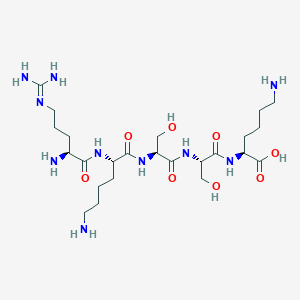 molecular formula C24H48N10O8 B12576109 N~5~-(Diaminomethylidene)-L-ornithyl-L-lysyl-L-seryl-L-seryl-L-lysine CAS No. 193820-13-2