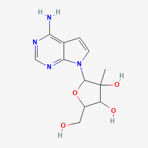 2-(4-Amino-pyrrolo[2,3-d]pyrimidin-7-yl)-5-hydroxymethyl-3-methyl-tetrahydrofuran-3,4-diol