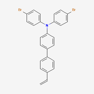 molecular formula C26H19Br2N B12576149 N,N-Bis(4-bromophenyl)-4'-ethenyl[1,1'-biphenyl]-4-amine CAS No. 569649-31-6
