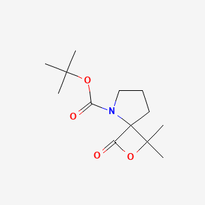 molecular formula C13H21NO4 B12576154 2-Oxa-5-azaspiro[3.4]octane-5-carboxylic acid, 1,1-dimethyl-3-oxo-, 1,1-dimethylethyl ester 