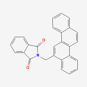 molecular formula C27H17NO2 B12576170 1H-Isoindole-1,3(2H)-dione, 2-(6-chrysenylmethyl)- CAS No. 192326-83-3