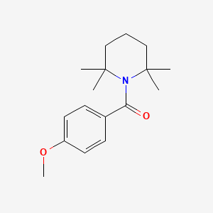 molecular formula C17H25NO2 B12576184 Piperidine, 1-(4-methoxybenzoyl)-2,2,6,6-tetramethyl- CAS No. 201008-68-6
