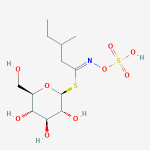1-S-[(1Z)-3-methyl-N-(sulfooxy)pentanimidoyl]-1-thio-beta-D-glucopyranose