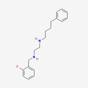 molecular formula C19H25FN2 B12576201 N'-[(2-fluorophenyl)methyl]-N-(4-phenylbutyl)ethane-1,2-diamine CAS No. 627523-05-1