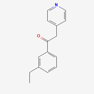 molecular formula C15H15NO B12576207 1-(3-Ethylphenyl)-2-(4-pyridyl)ethanone CAS No. 325770-41-0