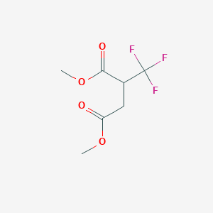 molecular formula C7H9F3O4 B12576279 Dimethyl 2-(trifluoromethyl)butanedioate CAS No. 193010-71-8
