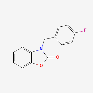 molecular formula C14H10FNO2 B12576284 Benzoxazol-2(3H)-one, N-(4-fluorobenzyl)- CAS No. 190074-23-8