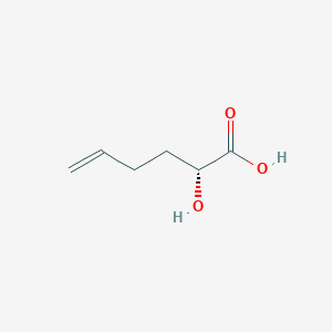 molecular formula C6H10O3 B12576296 5-Hexenoic acid, 2-hydroxy-, (2R)- CAS No. 612825-60-2