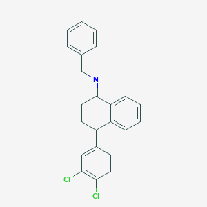 molecular formula C23H19Cl2N B125763 (E)-N-Benzyl Sertraline CAS No. 335627-22-0