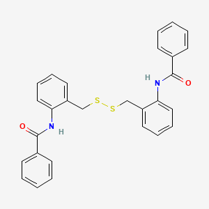 molecular formula C28H24N2O2S2 B12576322 N,N'-[Disulfanediylbis(methylene-2,1-phenylene)]dibenzamide CAS No. 194301-69-4