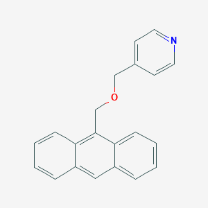 molecular formula C21H17NO B12576356 4-{[(Anthracen-9-YL)methoxy]methyl}pyridine CAS No. 185379-88-8