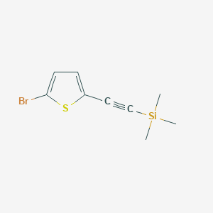 molecular formula C9H11BrSSi B12576357 Silane, [(5-bromo-2-thienyl)ethynyl]trimethyl- CAS No. 606925-57-9
