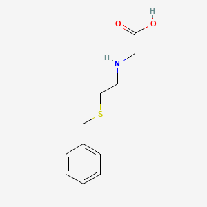 molecular formula C11H15NO2S B12576381 N-[2-(Benzylsulfanyl)ethyl]glycine CAS No. 192123-62-9